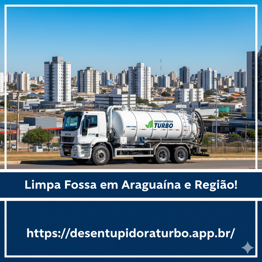 Limpa Fossa em Araguaína - Caminhão para Limpeza e Esgotamento de Fossa Séptica